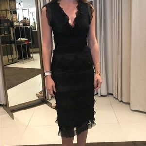 Sachin & Babi black lace dress